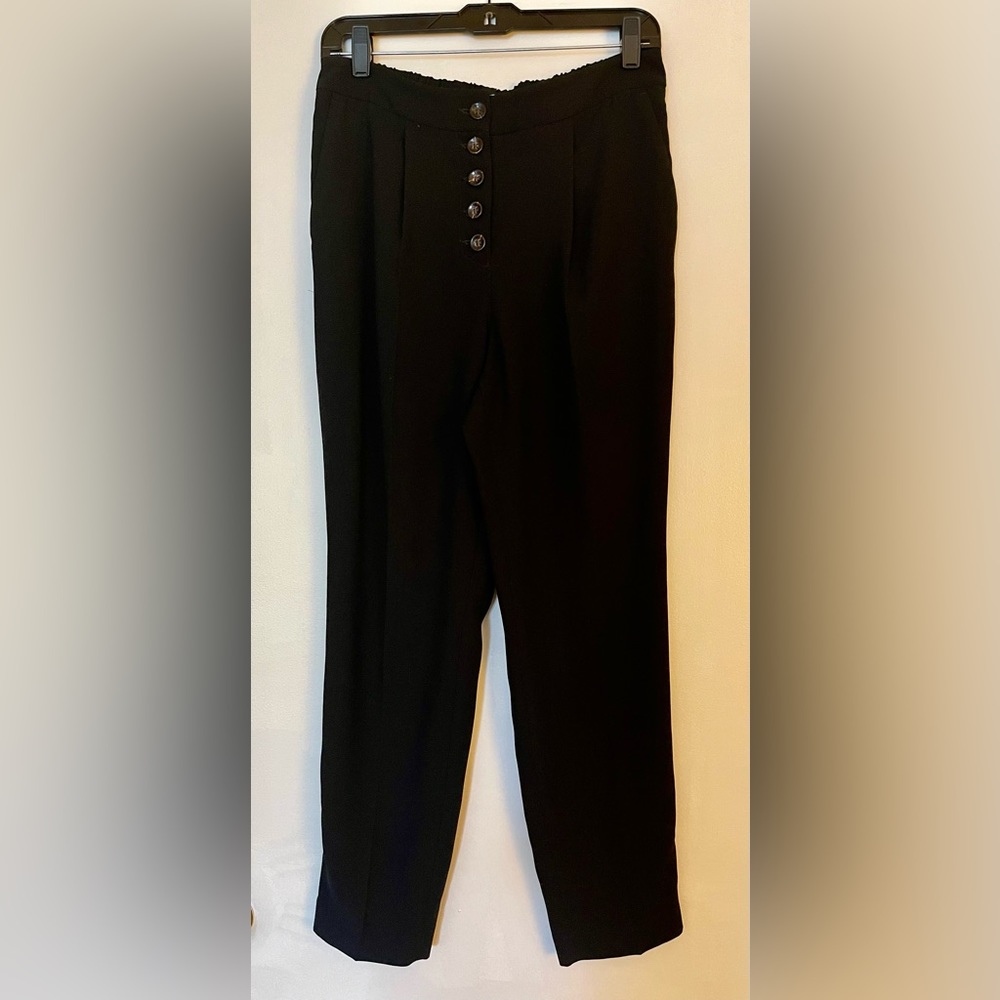Express | High Rise Pull-on Ankle Pant | Size S | Black - Picture 3 of 11